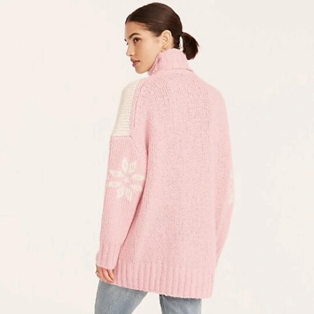 J.Crew Snowflake turtleneck sweater